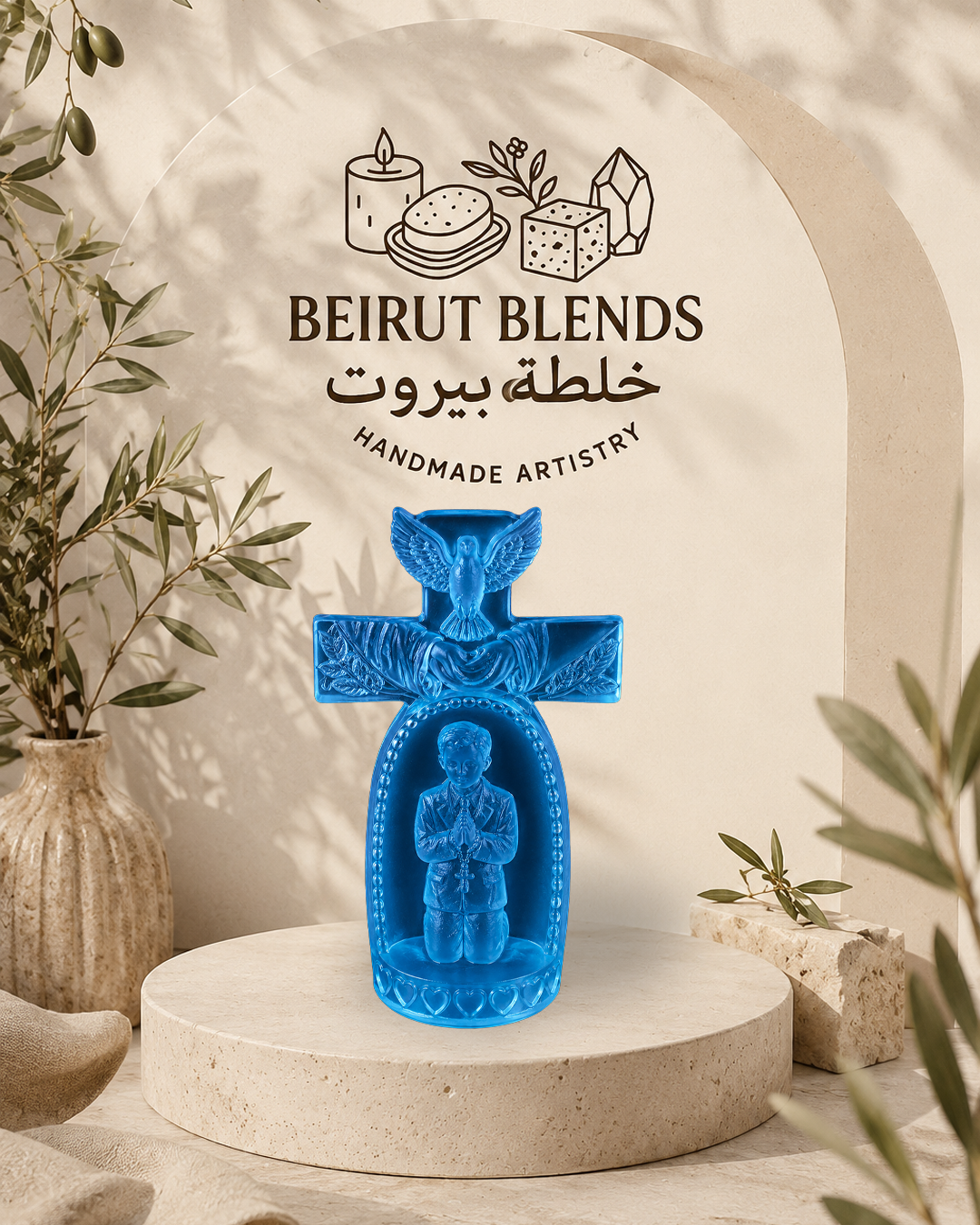 Praying Boy Cross Soap