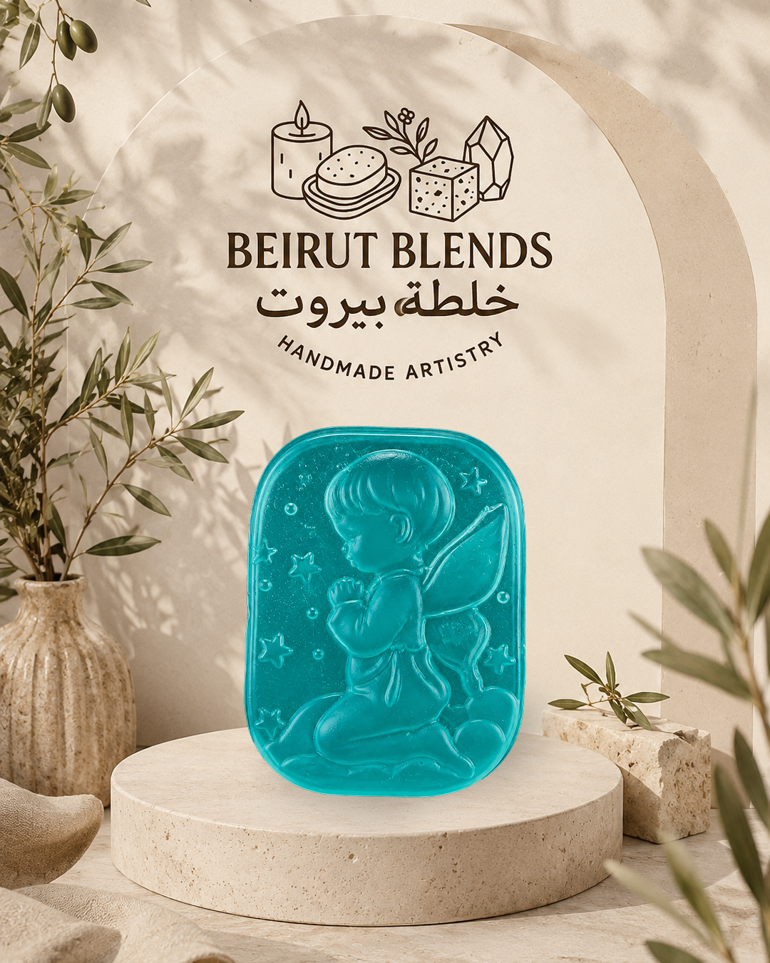Baby Angel Baptism Boy Soap