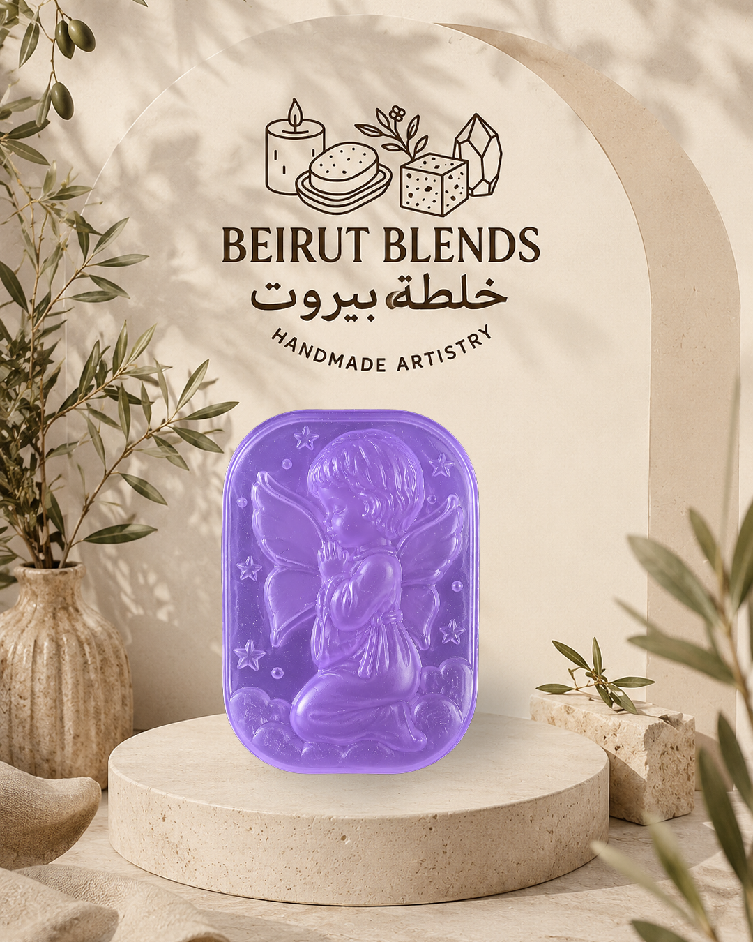 Baby Angel Baptism Girl Soap