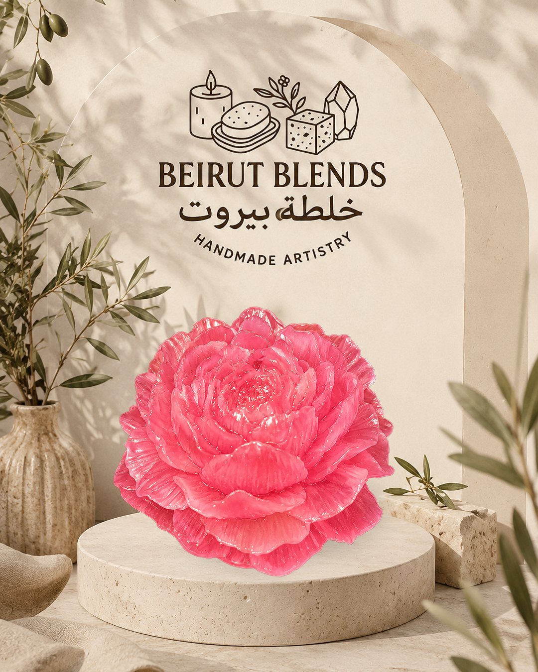 Peony Flower Soap
