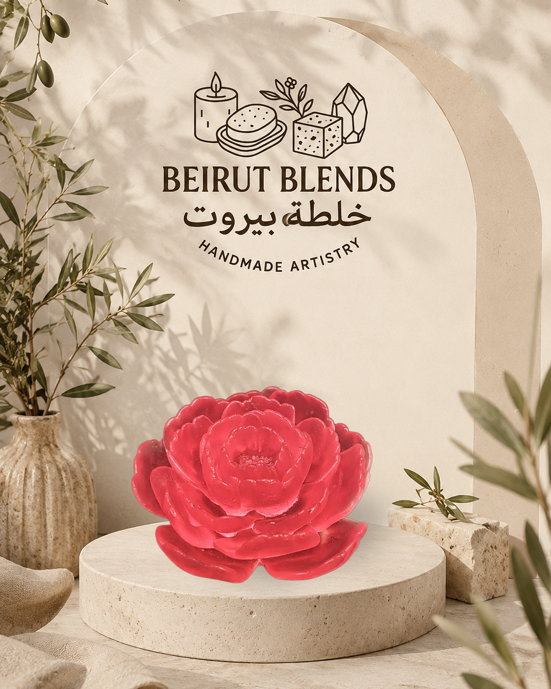 Camellia Medium Flower Soap
