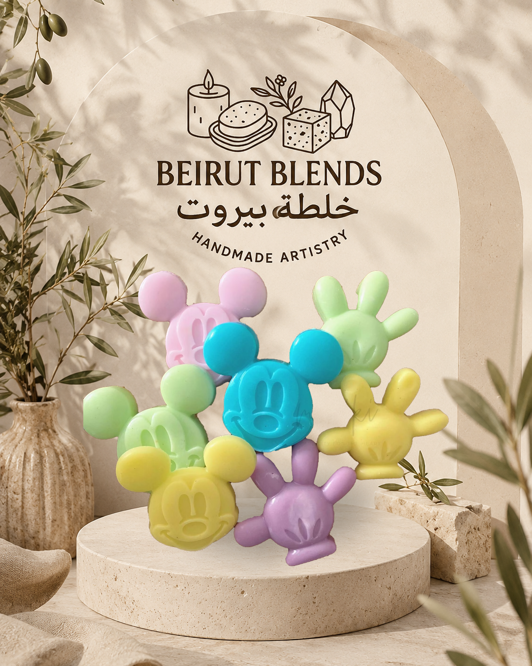 Mickey Mouse & Glove Soap Set