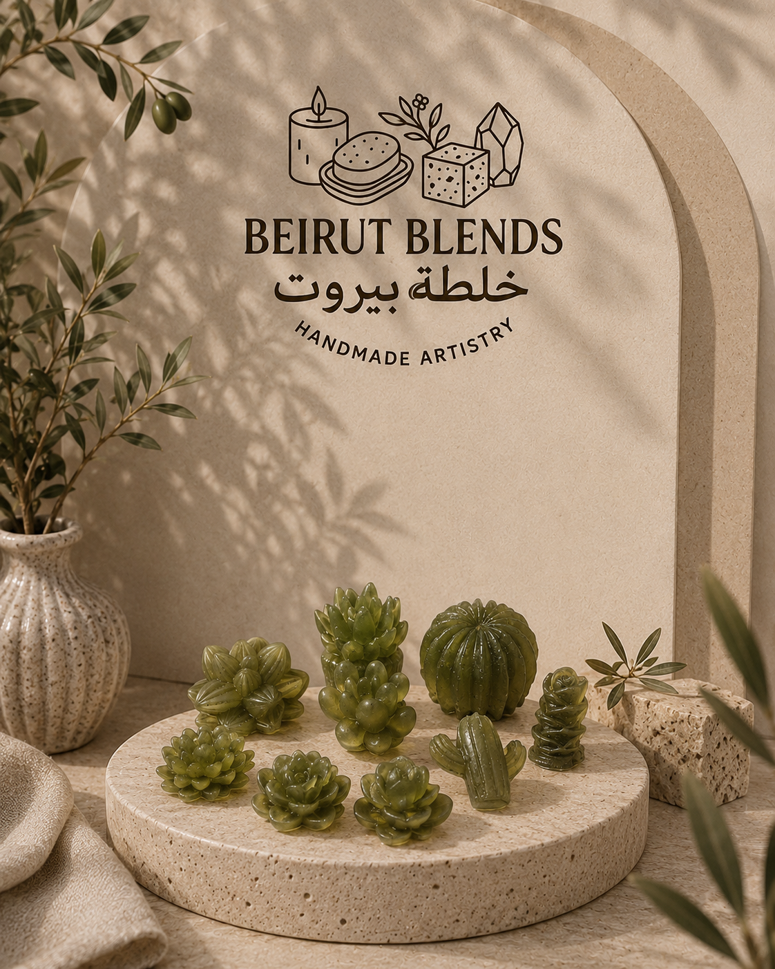 Desert Cacti Soap Collection (10-Piece Set)