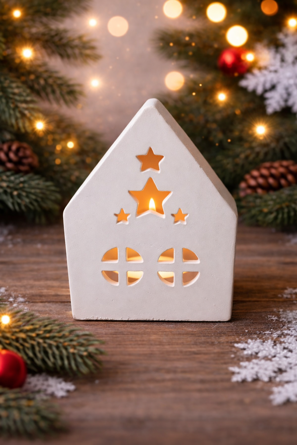 Star Glow House – Tea Light Holder