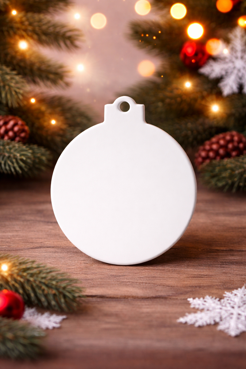 Blank Canvas Ornament – Flat Christmas Décor