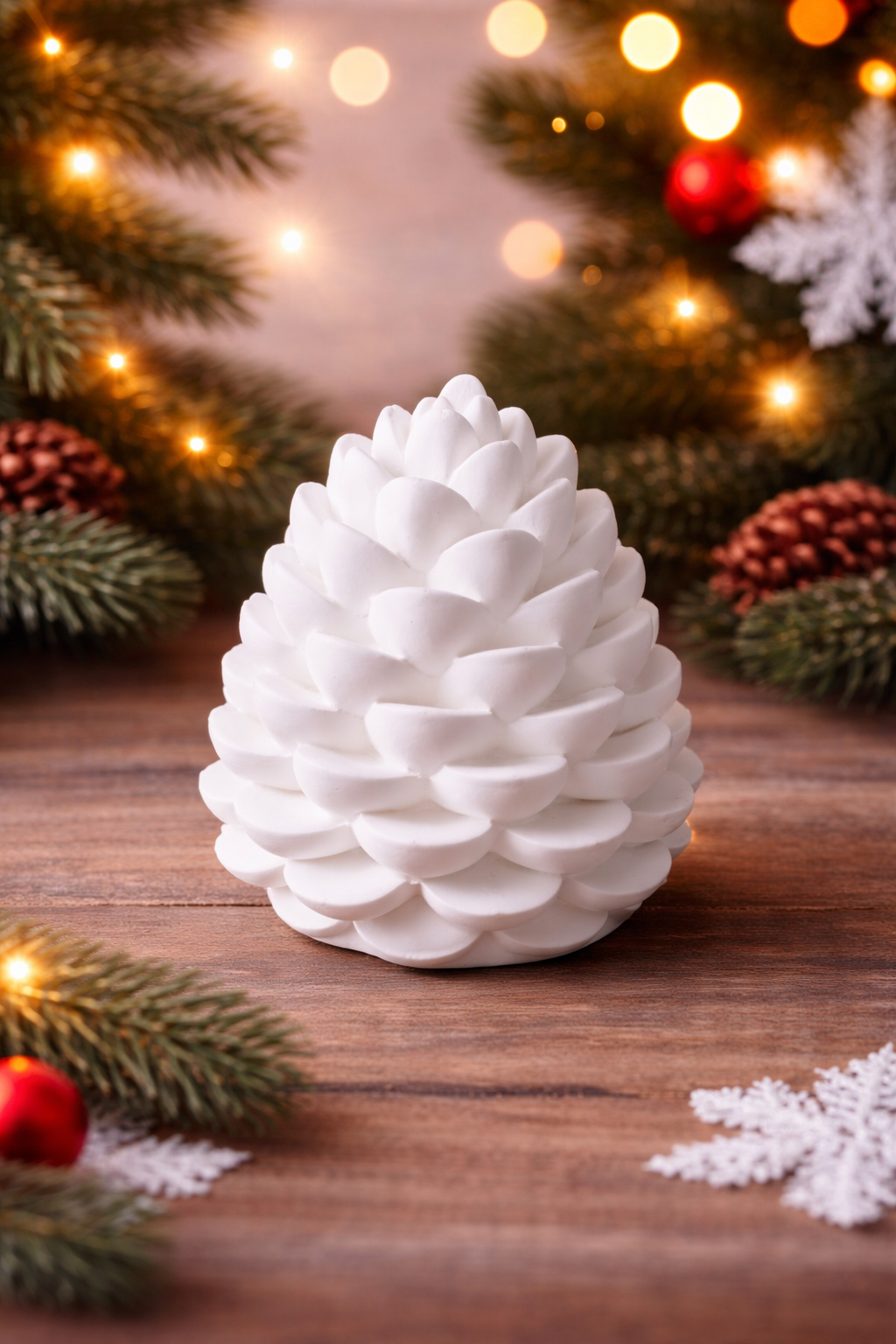 Winter Pine Cone Décor