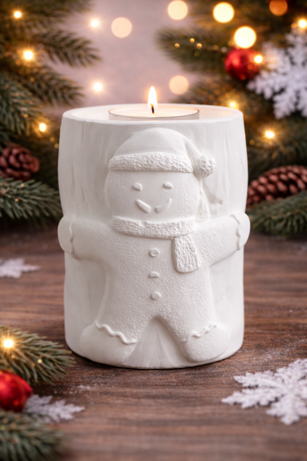 Ginger Glow – Gingerbread Tea Light Holder