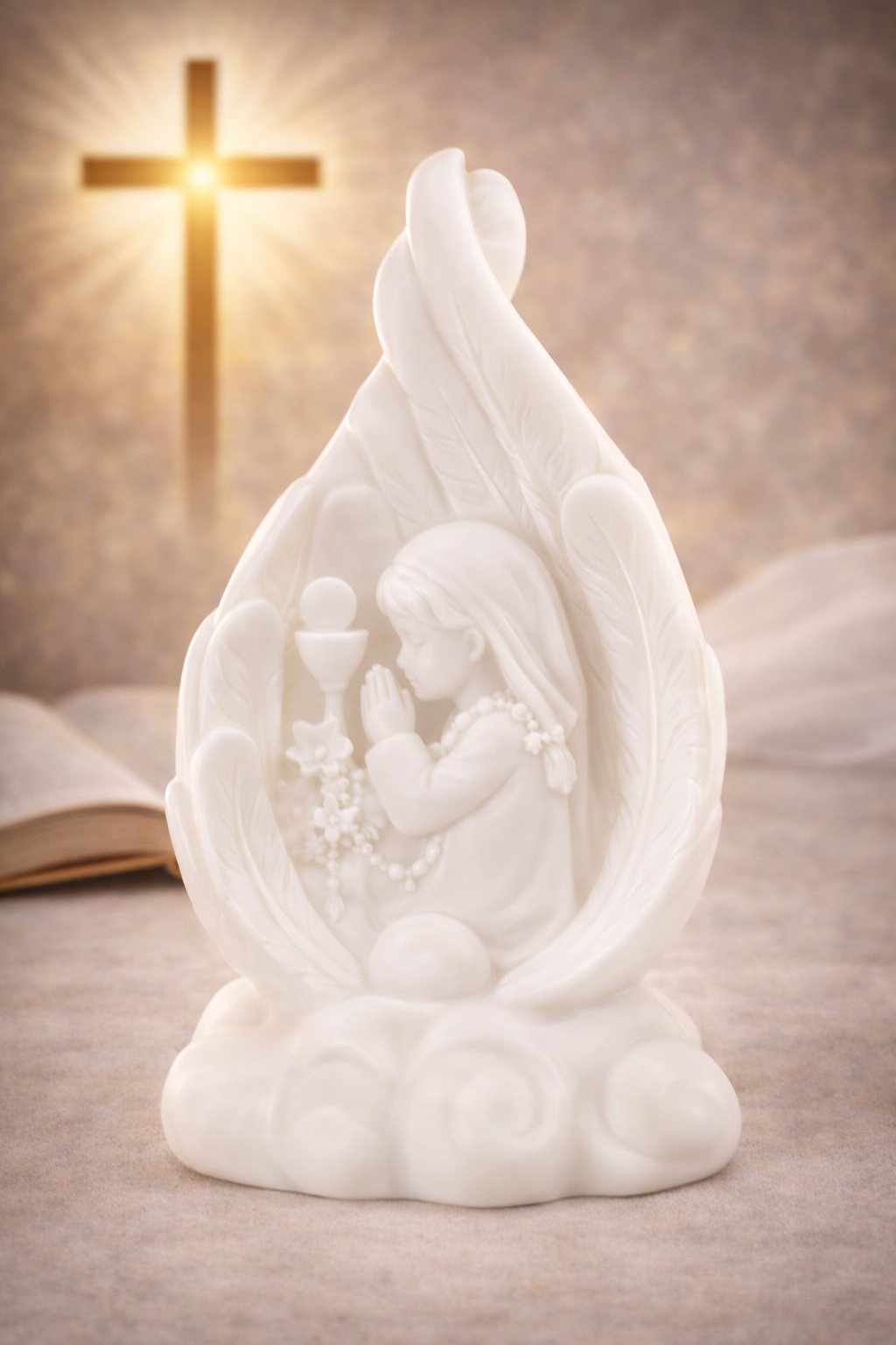 Girl’s First Communion Guardian Angel Sculpture