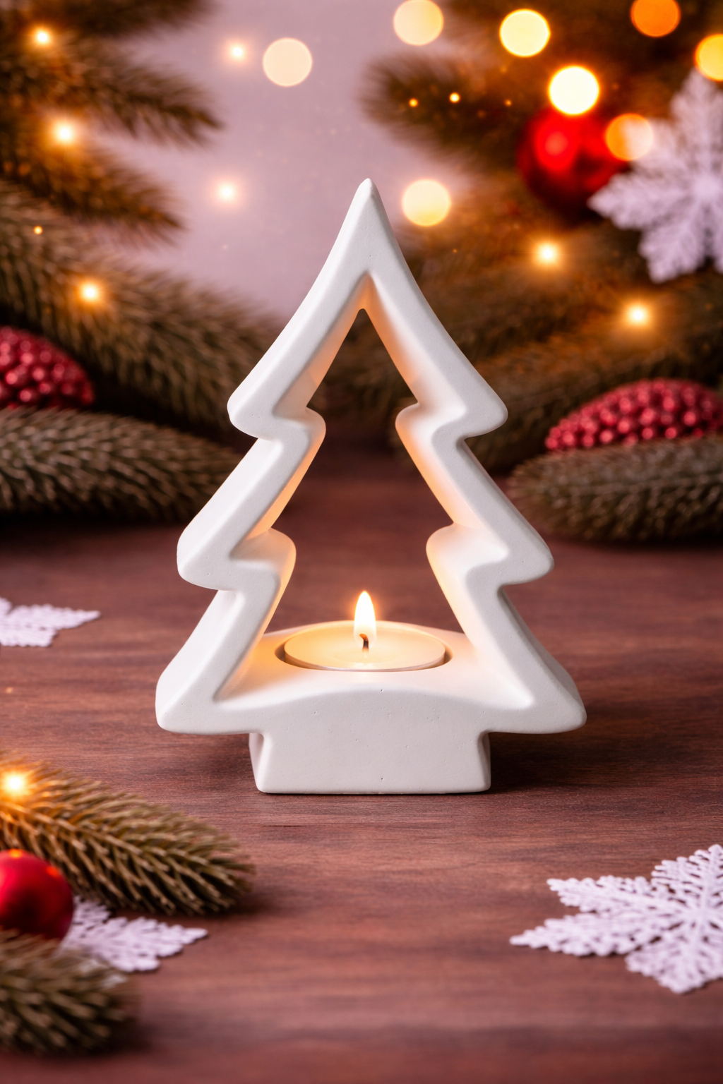 3D Christmas Tree Tea Light Holder