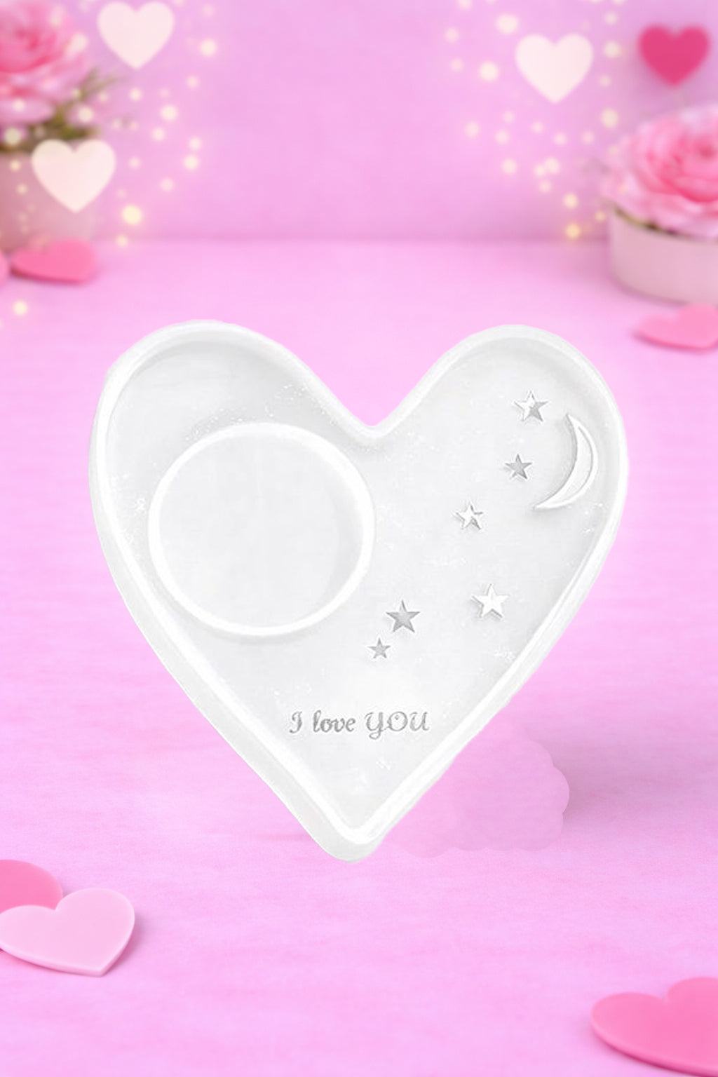 Moonlit Heart Tealight Holder
