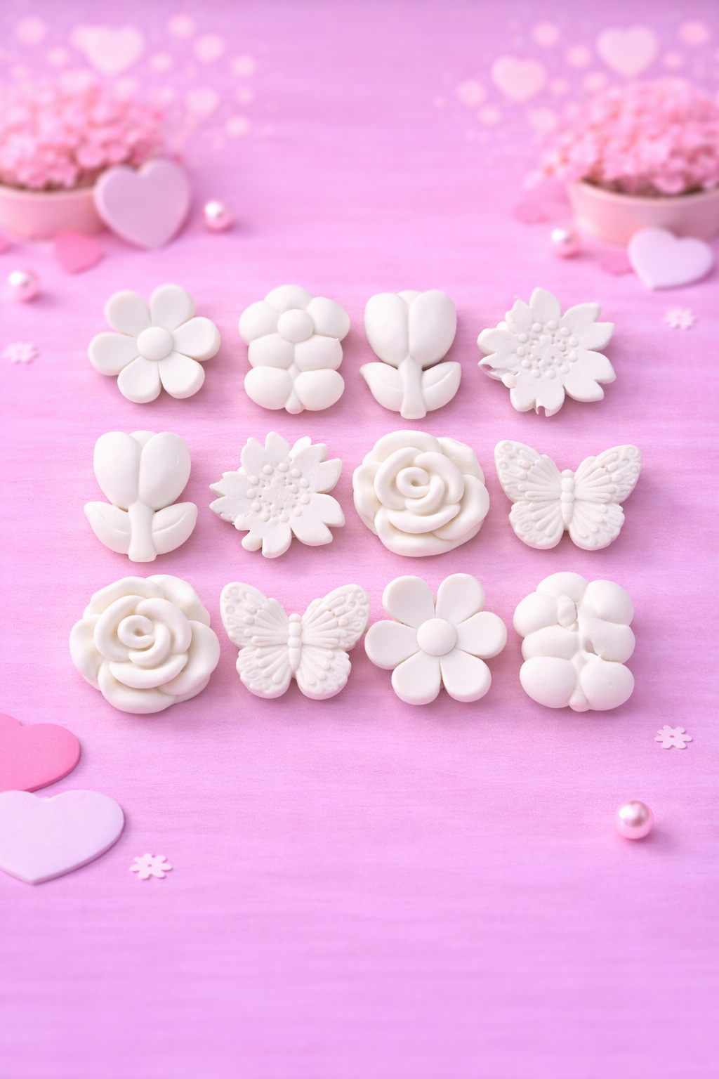 Floral & Butterfly Harmony Set (12 Pieces)