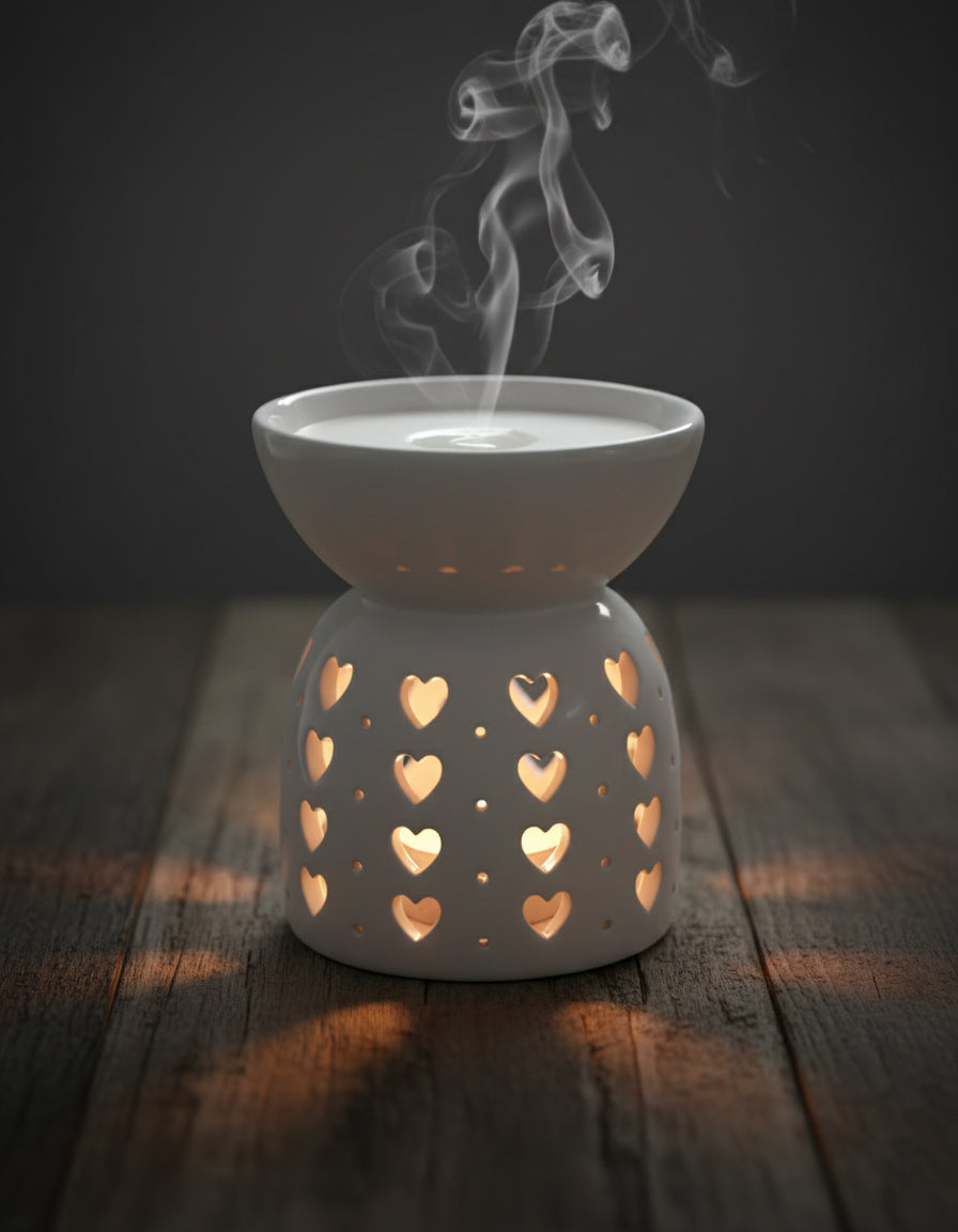 Heart Ceramic Wax Melter
